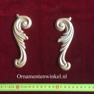 corner / hoek ornament 1736 set L+R