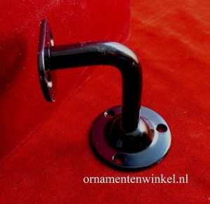 Leuning beugel  zwart vlak model schroefgaten