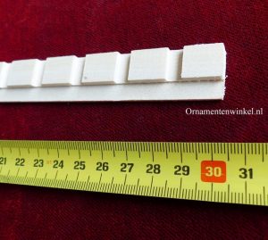 Tand blok lijst  klein in eiken.