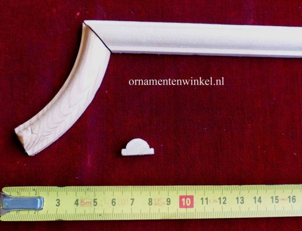 4 stuks Hoekjes kwart D150 ornament
