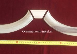 Bedlijst bocht Barok  R&L met uitloop