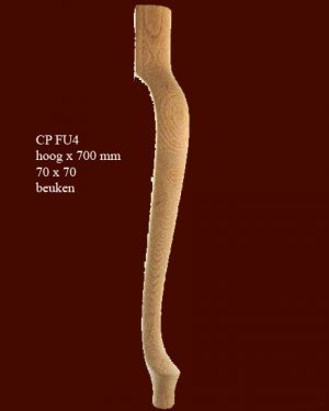 Queen anne tafelpoot