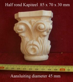 kapiteel 1818 Half rond