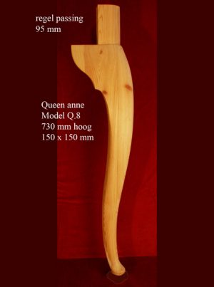 Queen anne tafelpoot