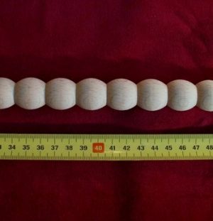 Bollensnoer 2063. half bol 25 x 11 mm. Levering vanaf 2 meter