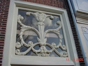 snijraam bovenlicht oudegracht Alkmaar