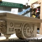 Nieuwe kopie gootconsole Welkom bij Pieter Koorn houtsnijwerken. Ambachtelijk houtsnijder beeldhouwer.