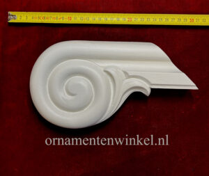Leuning eindkrul Model Lijzer Ornamentwinkel.nl